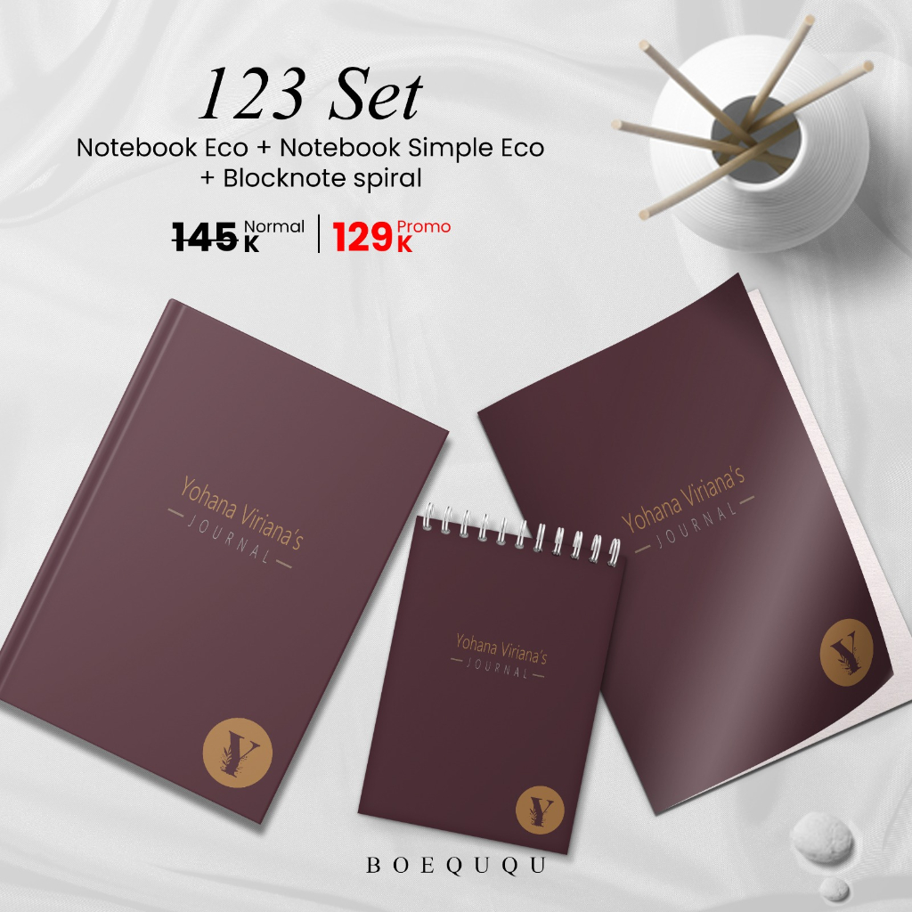 

Notebook Custom Design / Notebook Custom Free / Agenda Kerja / Agenda Kuliah / Jurnal Set 3in1 / Jurnal Book / Kado Ulang Tahun / Kado Wisuda / Buku Tulis Custom / Kado Custom Unik / Buku Lucu / Buku Journal / Journaling Book Set