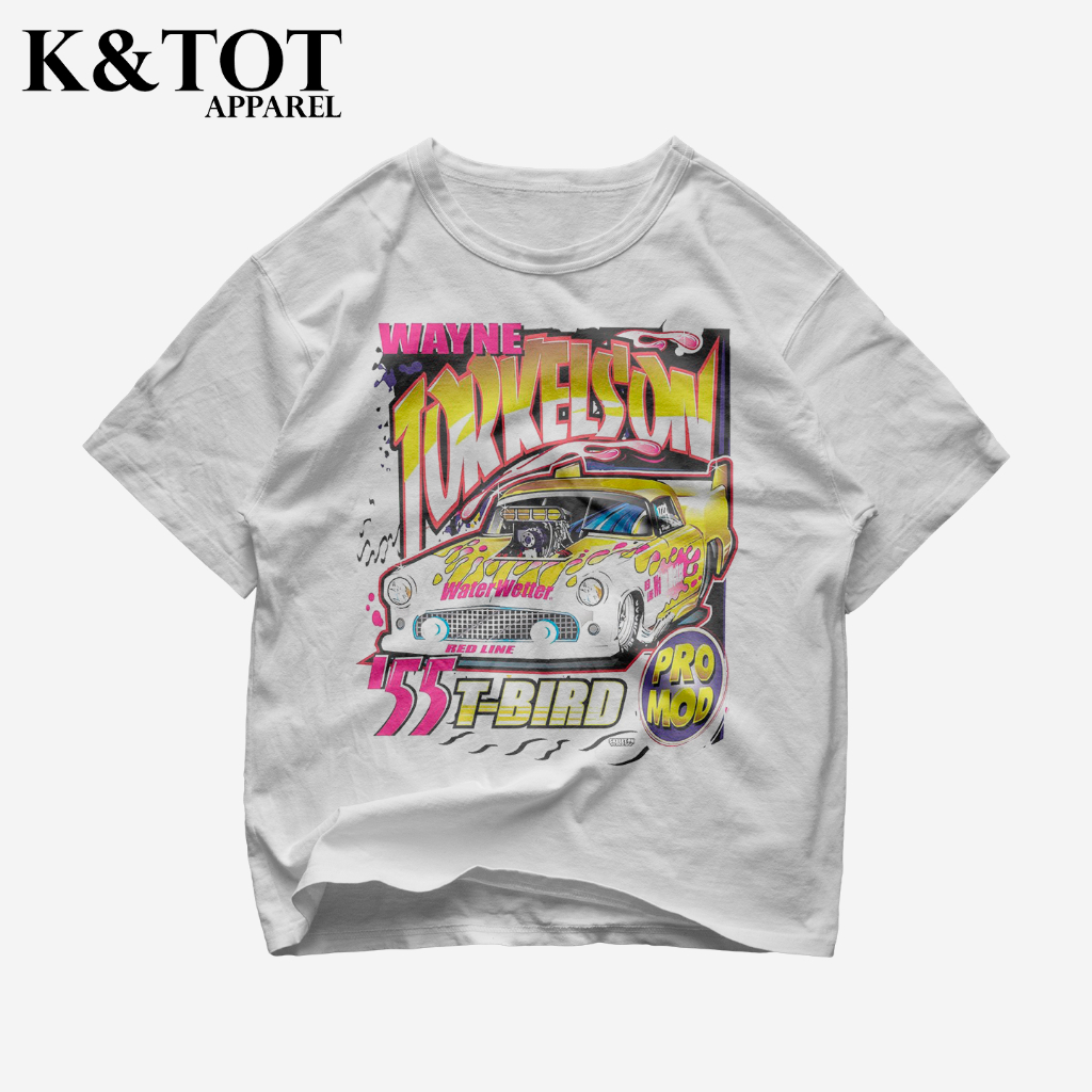 KNTOT - KAOS BAJU WAYNE TORKELSON NASCAR RACING CAR HOT ROD  | TSHIRT OVERSIZE VINTAGE PUTIH BOOTLEG