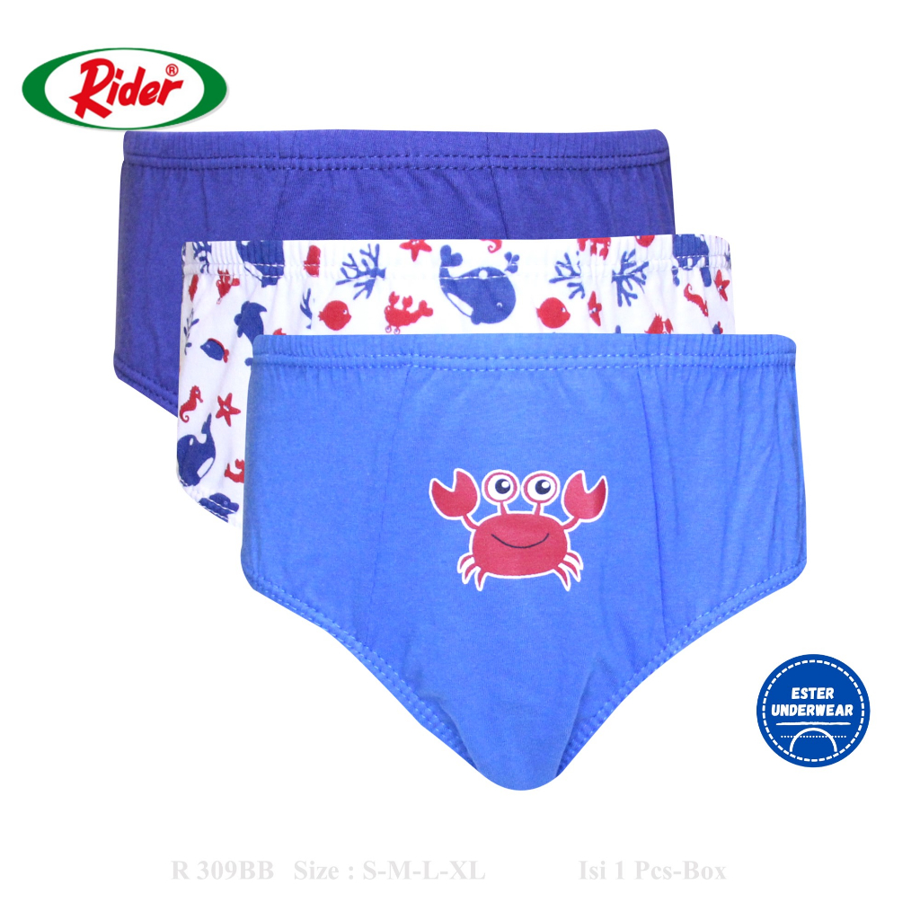 Celana Dalam Anak Laki-Laki RIDER R.309 KIDS ISI 3