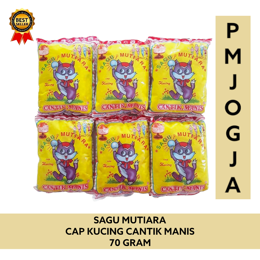 

Sagu Mutiara Cap Kucing Cantik Manis 70 Gram