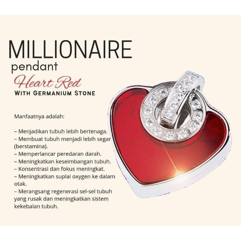 BIOCARBON RED HEART_Pendant Mci_Kalung Kesehatan MCi