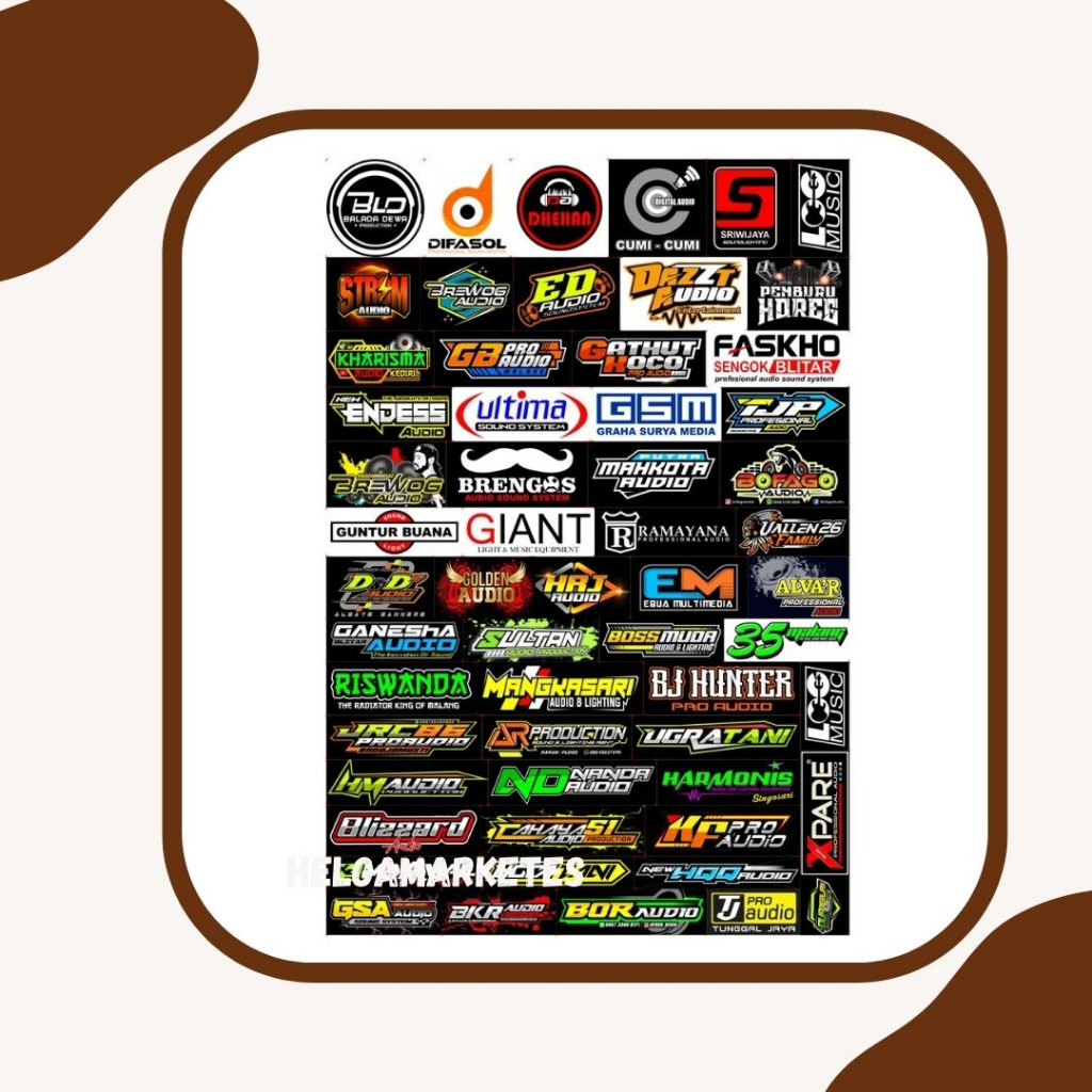 

Stiker audio / stiker horeg / stiker viral / stiker sound Isi 25 pcs