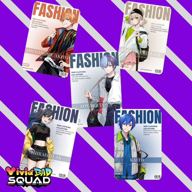 Photocard Vivid bad Squad Project Sekai and Photocard Custom