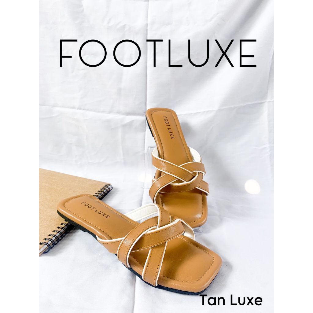 FOOTLUXE Sandal Wanita Flat Silang / Teplek Silang Wanita Terbaru Korean Style - Sandal Teplek Wanit