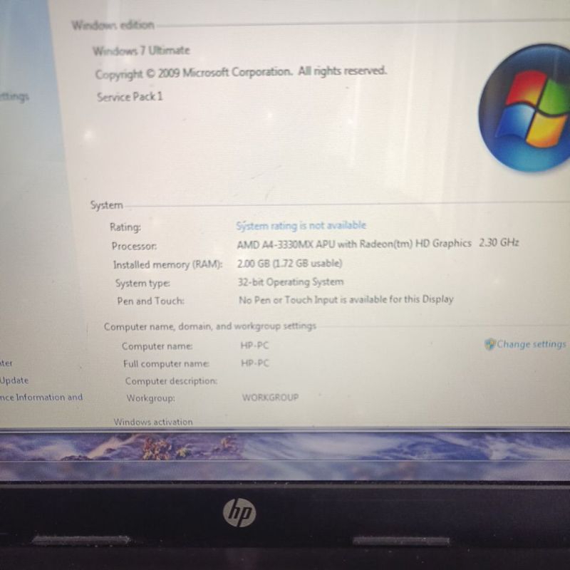 Motherboard Mobo Mainboard Laptop HP1000 HP 1000 Amd