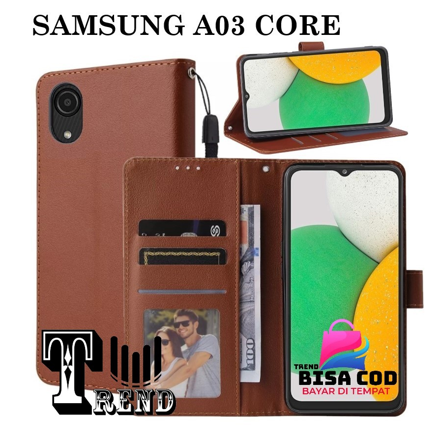 FLIP COVER SAMSUNG A03 CORE LEATHER CASE FLIP SAMSUNG A03 CORE