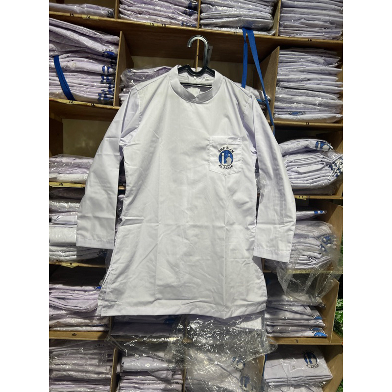 SERAGAM SEKOLAH AL AZHAR TUNIK SMP PEREMPUAN PANJANG DI BAWAH LUTUT