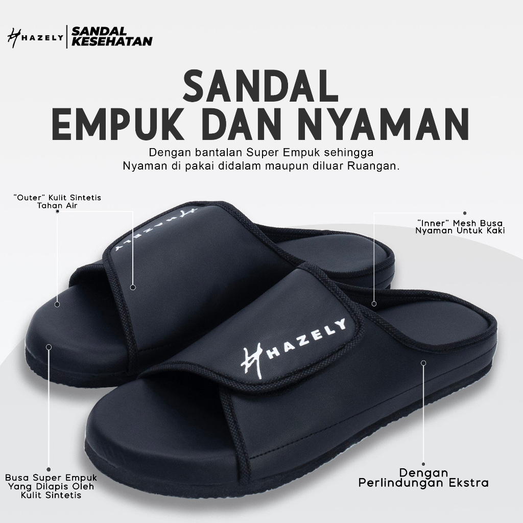 Kesehatan Diabetes Anti Sandal Kesehatan Diabetes Anti Air dengan Bantalan Empuk dan Sol Anti Slip u