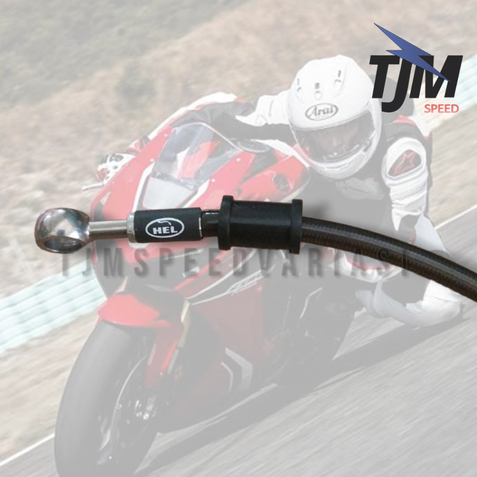 Selang Rem Hel Performance Black karbon LANGSUNG an dari MODUL ABS ke kaliper belakang xmax 250 posi