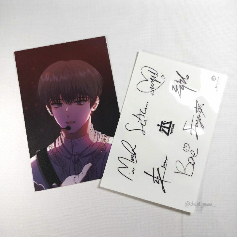 Official Postcard Bae Sejin dan Sign Sticker Funding Merch TeStar / Debut or Die / Demotjuk / DMJ