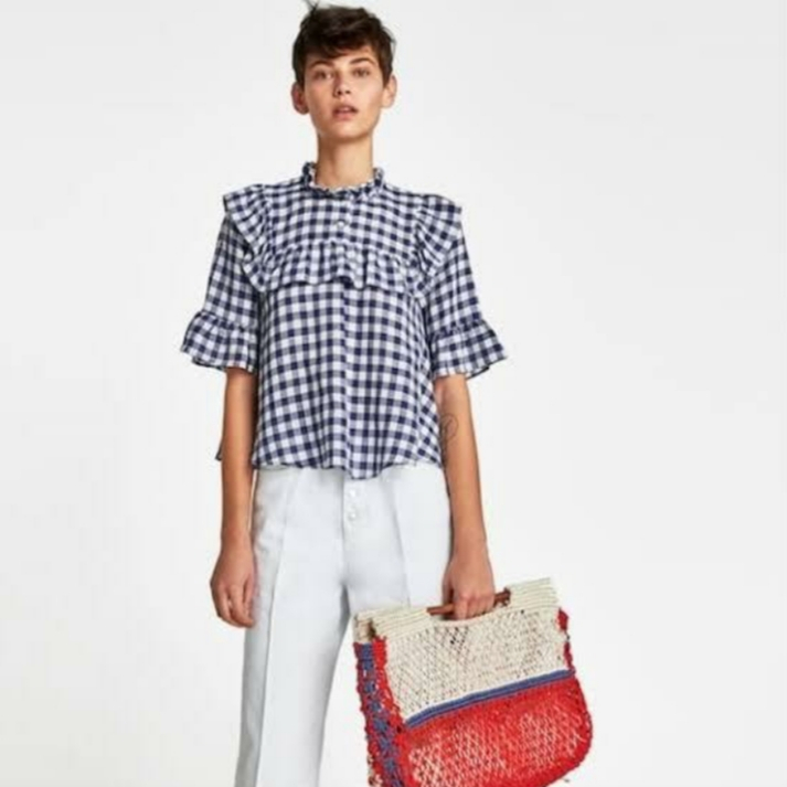 Preloved Zara Ruffle, Zara Blouse, Zara Top, Zara Shirt, Zara Preloved