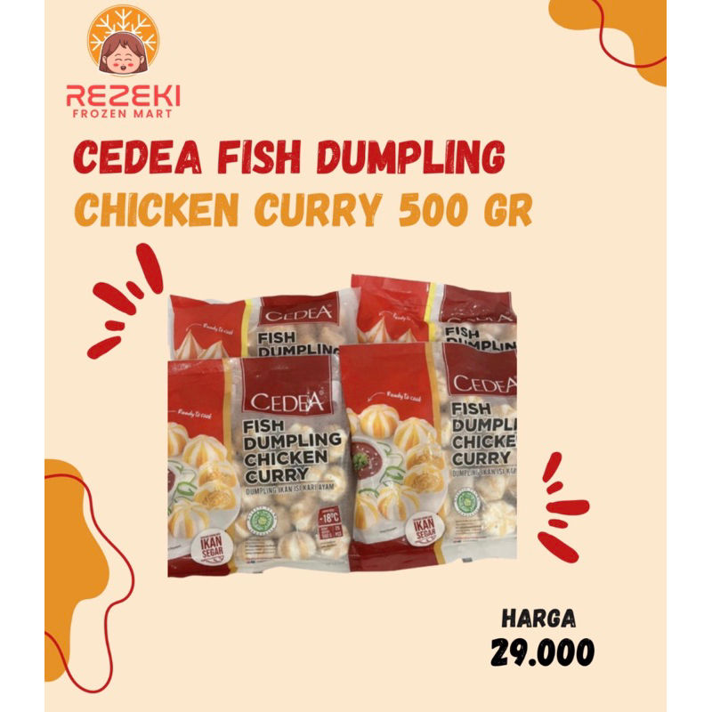 

Cedea Fish Dumpling Chicken Curry 500 Gr | Dumpling Ikan Isi Kari Ayam 25 Pcs | Frozen Food Murah