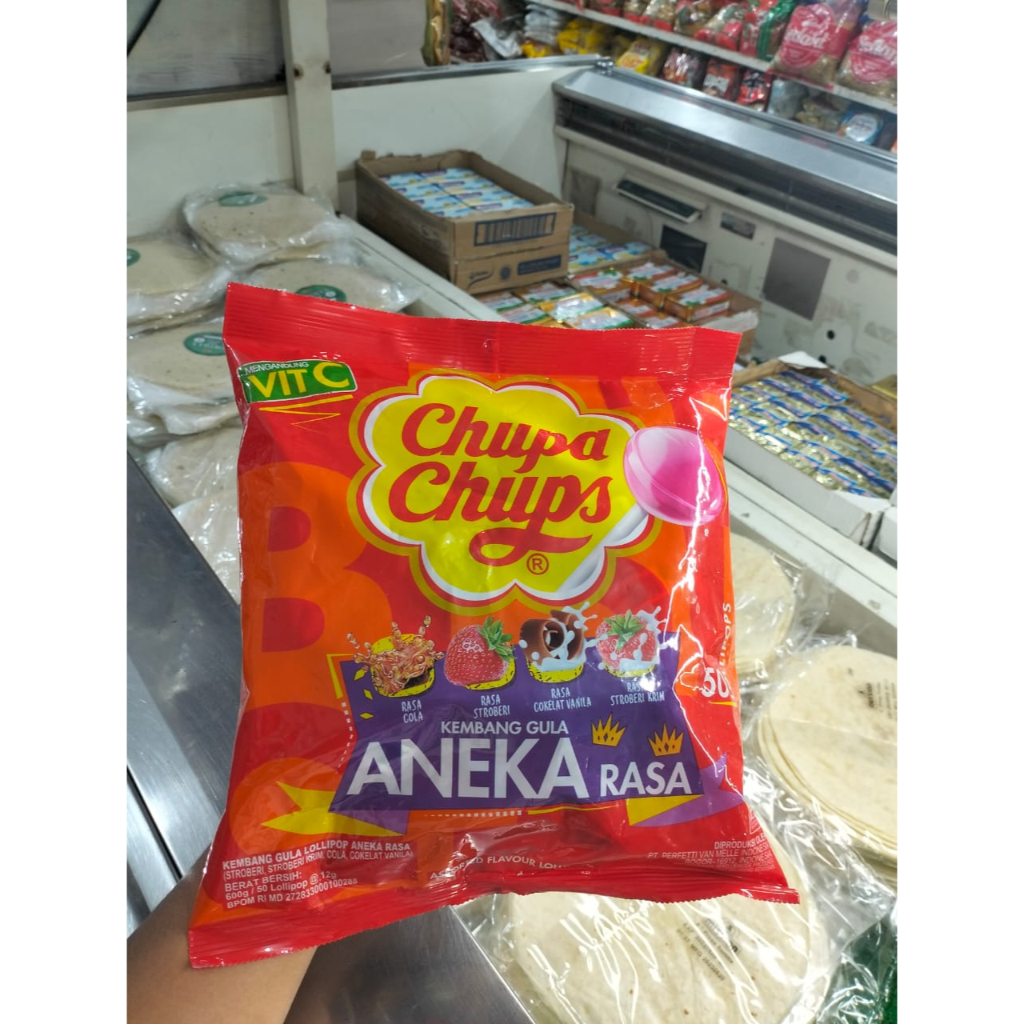 

Chupa Chups Candy Permen Lolipop Isi 50Pcs