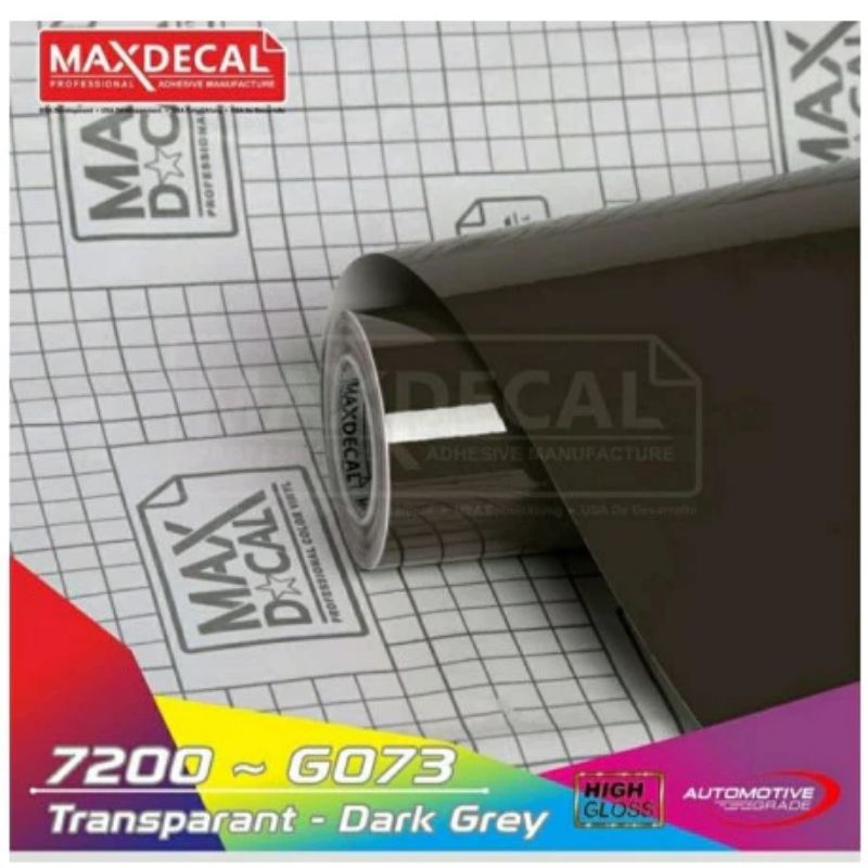 stiker skotlet maxdecal transparan hitam