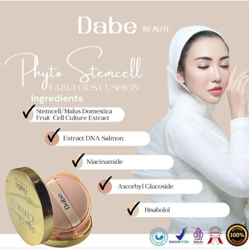 Dabe Beaute Phyto Stemcell Fabulous Cushion - Dabe Beauty Glowing Cushion - BB Cushion