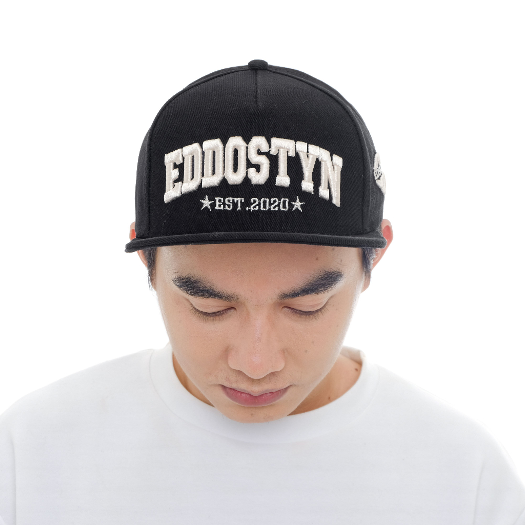 Eddostyn Topi Snapback Original FULL BLACK