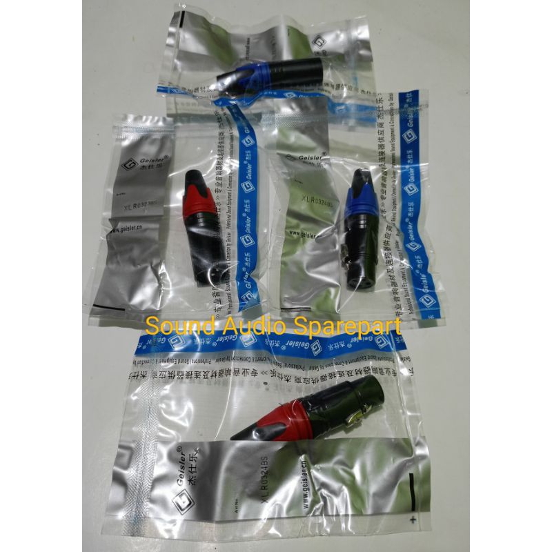 Jack/Soket Canon XLR GEISLER / Jack Canon XLR male-female Geisler