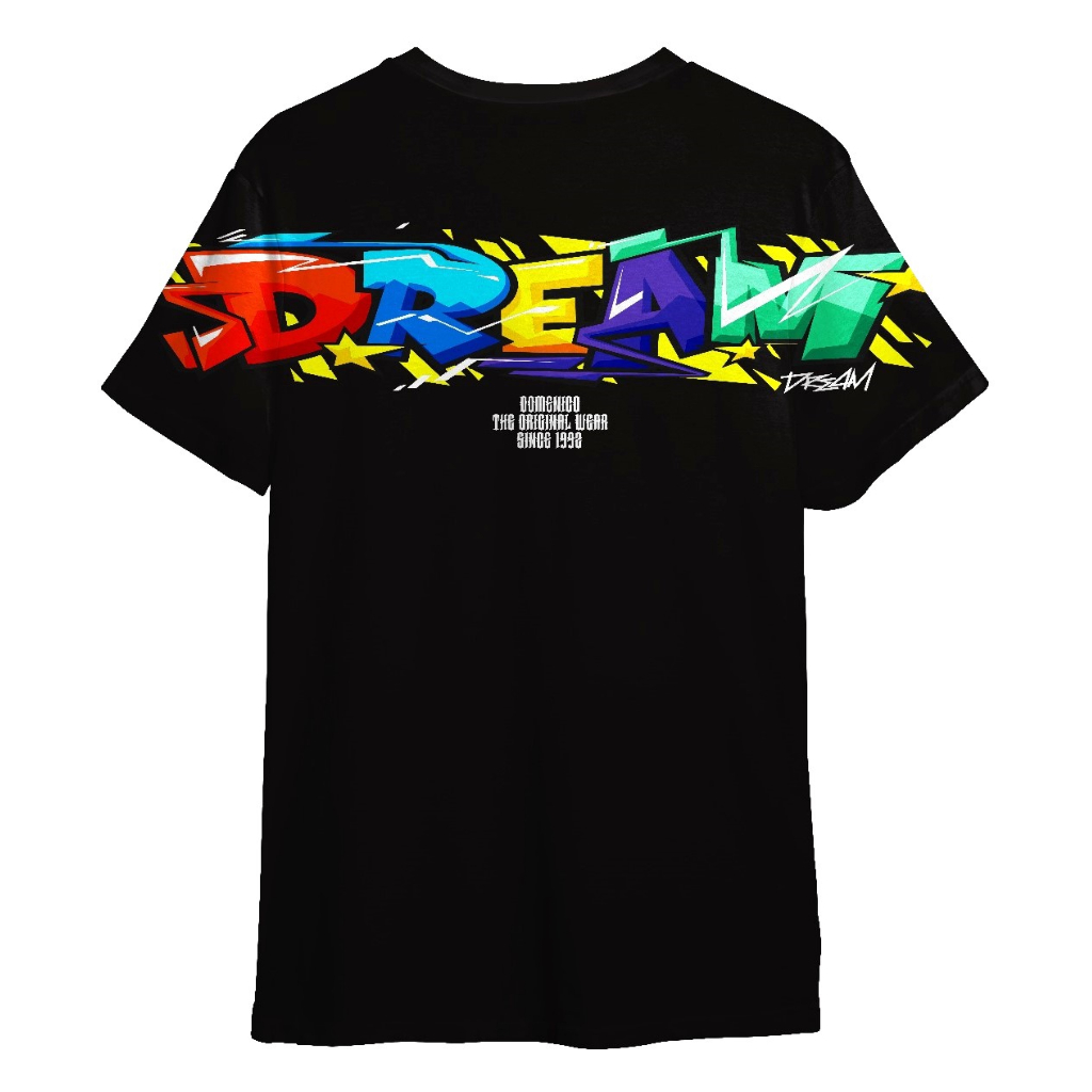 Domenico - Baju Kaos T-Shirt Oversize - Dream KAOS DISTRO PRIA WANITA Oversize Baju Jumbo Putih Hita