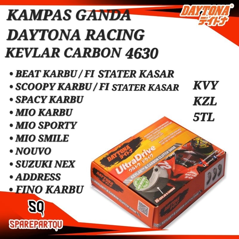 Kampas Ganda Daytona Mio Sporty Smile Fino Karbu Nouvo Nex Address - 4630 5TL KVY KZL