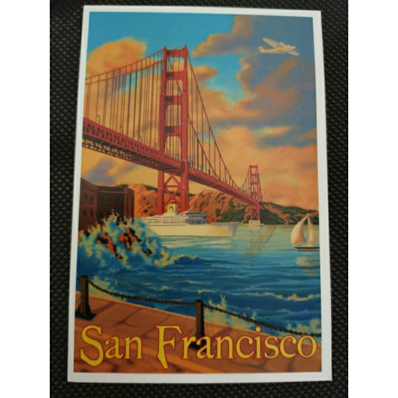 

kartu pos jembatan san fransisco/bridge postcard