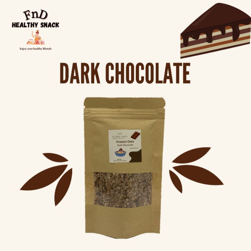 

(Get 14 pouch) instan oatmeal overnight chocolate snack protein oats