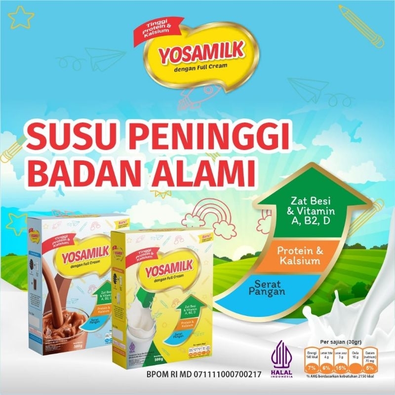 

SUSU YOSAMILK PREMIUM PENINGGI BADAN ORIGINAL 100%
