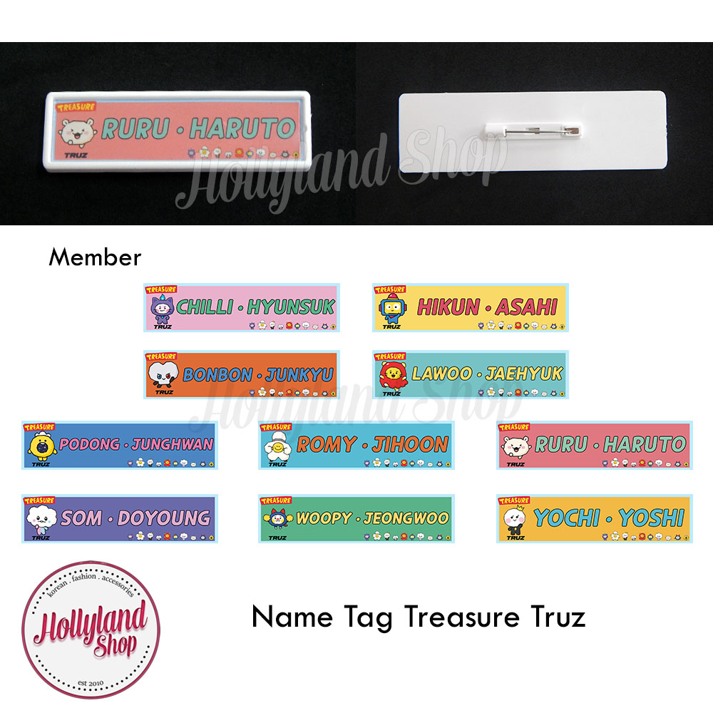

Name Tag Papan Nama Dada Treasure truz (2pcs) Unofficial