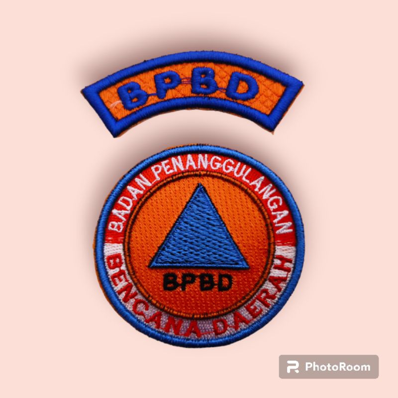 BET BADGE BPBD TIMBUL LAMBANG BORDIR BPBD TIMBUL
