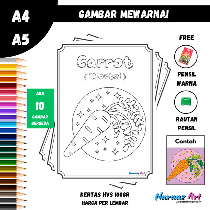 

Gambar Mewarnai Sayur Bulat Unik Gambar Sketsa Bukan Buku TK SD PAUD Kertas HVS 100gr