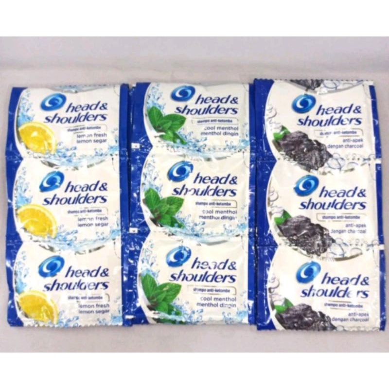 Shampo HEAD & SHOULDERS sachet isi 12 / Head&SHOULDERS / Head and SHOULDERS Shampoo sachet / HNS Sha