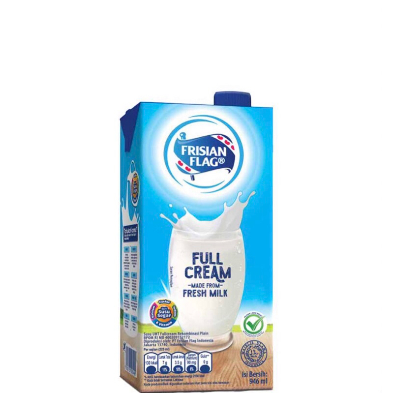 

Susu frisian Flag 946ml Cokelat full Cream Coconut delight low Fat