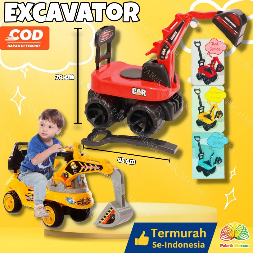 BISA COD MAINAN KENDARAAN TRUK EXCAVATOR BESAR/TRUK GARUK BISA DI NAIKI BESAR MURAH