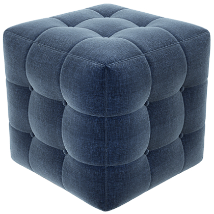 STOOL KOTAK KANCING | STOOL LUCU | PUFF | POUF