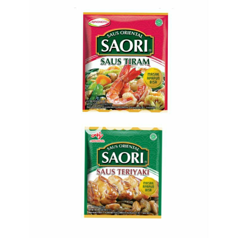 

SAORI SAUS ORIENTAL TIRAM/TERIYAKI SACHET RENCENG 23 ML ISI 10PCS