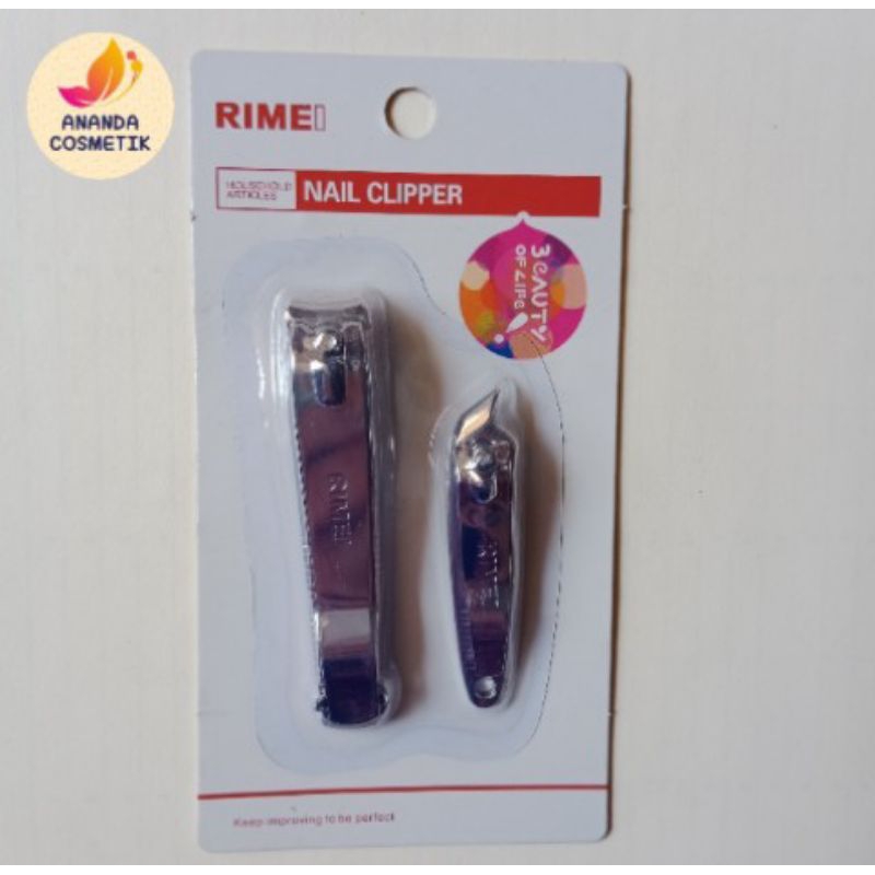 GUNTING KUKU RIMEI BESAR KECIL MIRING - NAIL CLIPPER - ALAT POTONG KUKU - ALAT POTONG KUTIKULA PINGG