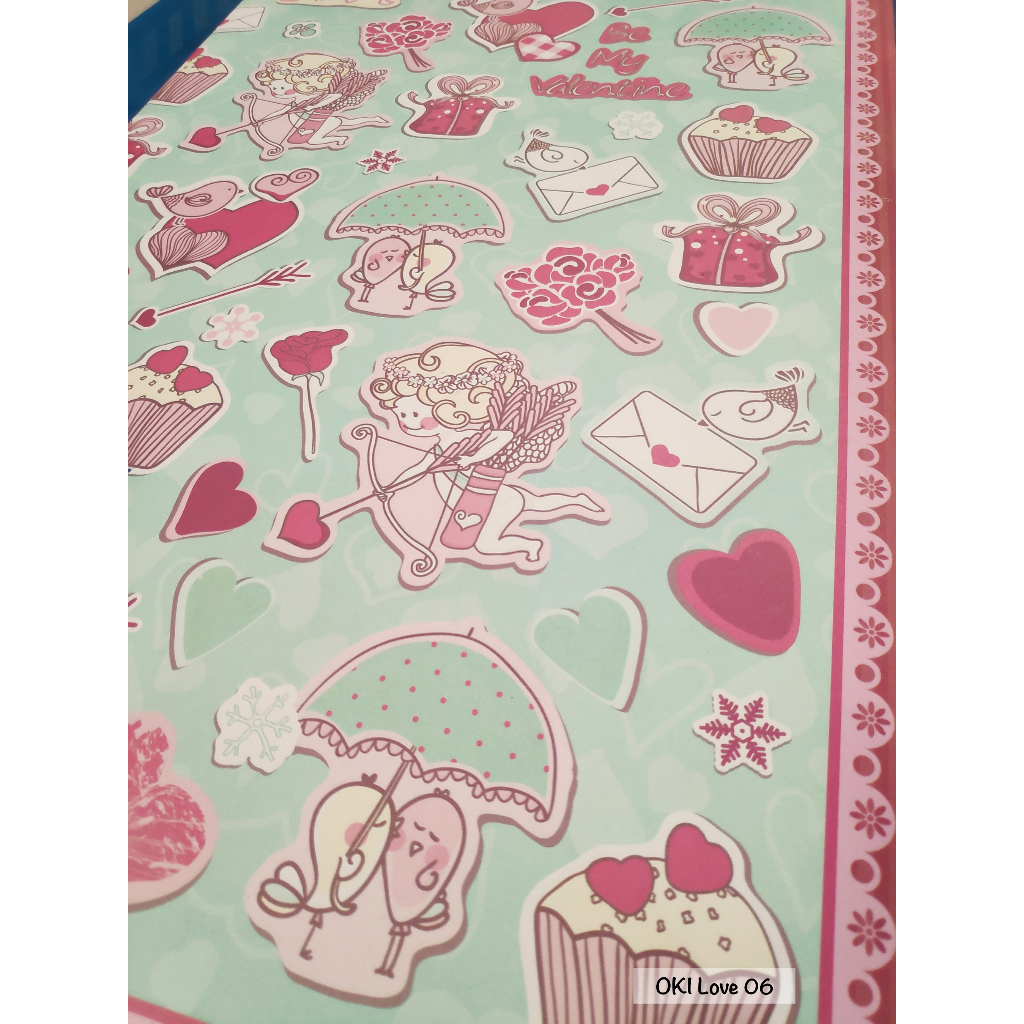 

TOKO ANQA-Kertas Kado motif Love OKI LOVE 06