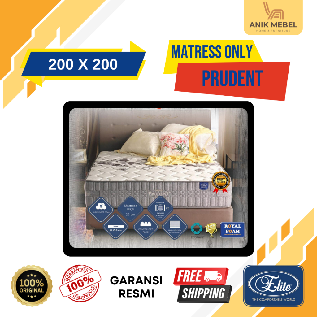 Springbed Elite Prudent 200 X 200 Garansi resmi