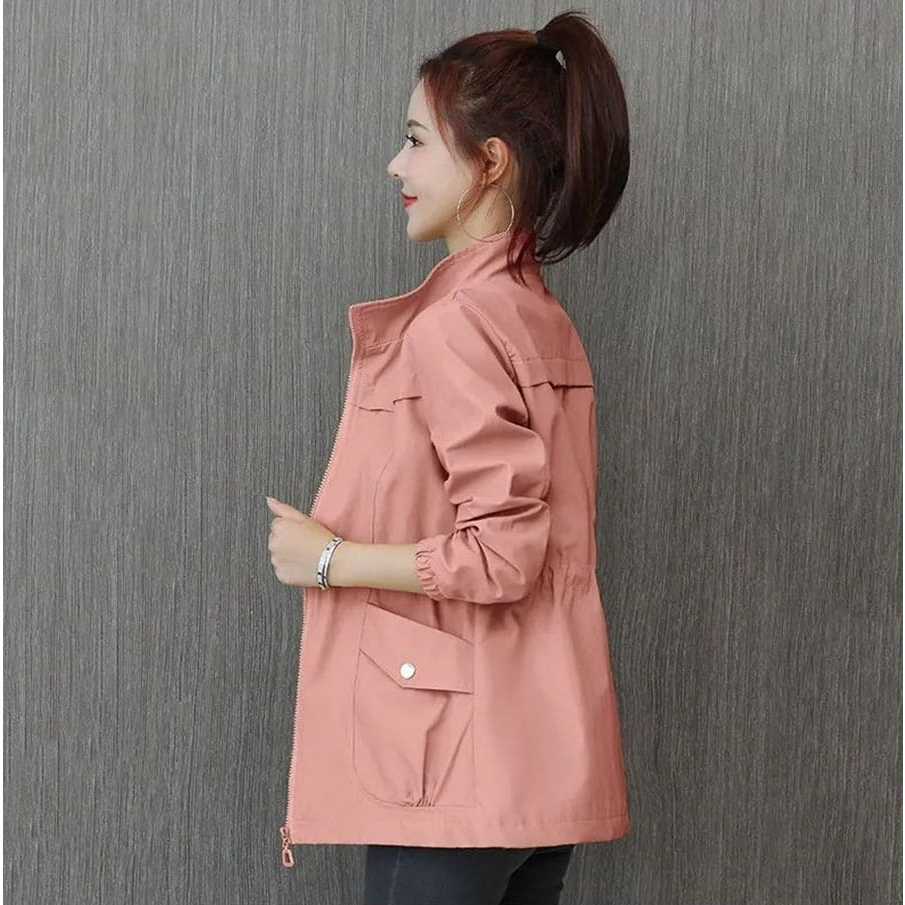 Jaket Wanita Korea/Jaket Parka Mantel Wanita Casual