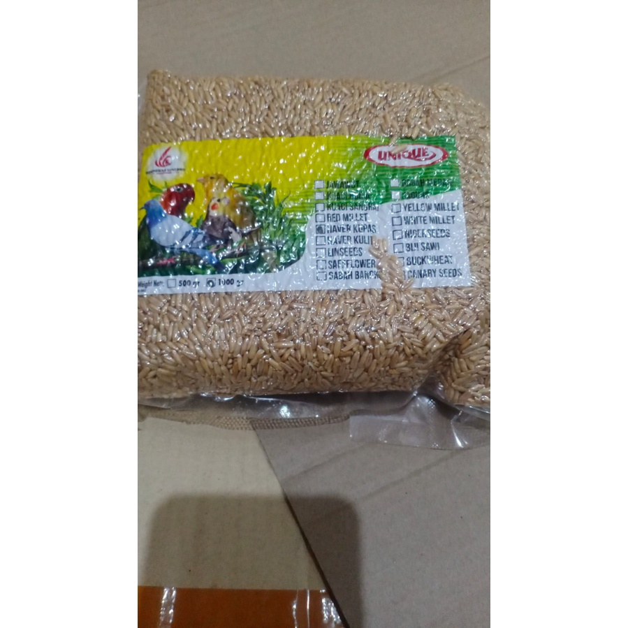 

HAVER HAVERSEEDS KUPAS/OATS 1KG (HAVER KUPAS)BENELUX UNIQUE VACUM