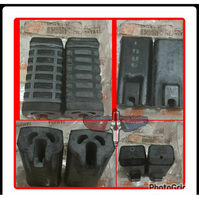 KARET FOOTSTEP STEP DEPAN 2ET RX KING RXKING RXK RXS ORIGINAL