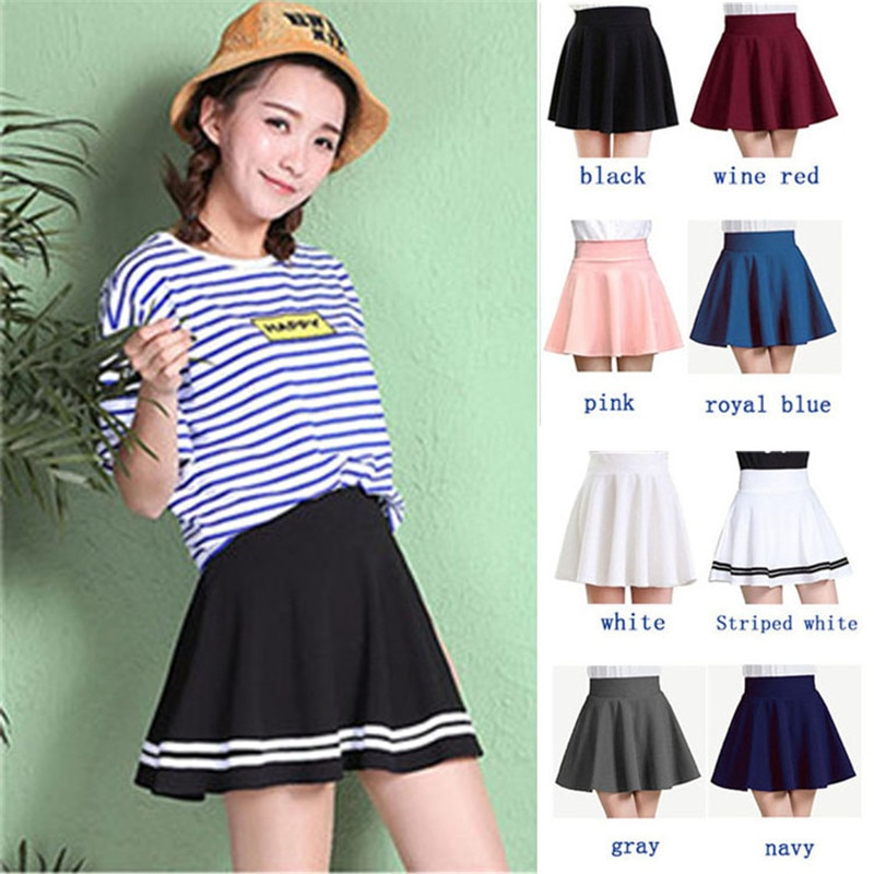 Rok Mini Korea Rok Senam Rok Tennis Rok Mini Skirt Rok Mini Flare Rok Pendek Wanita Rok Senam Muslim