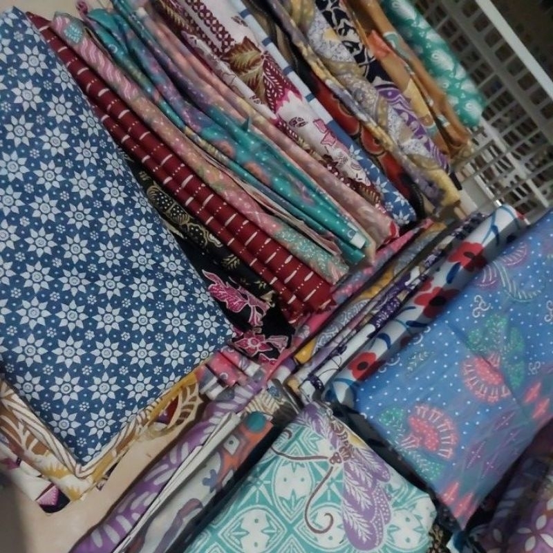 kain perca batik lembaran kiloan katun prima termurah