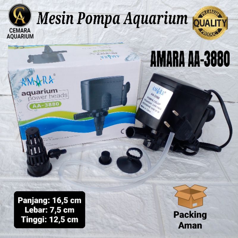 mesin pompa aquarium/ Amara AA-3880/ pompa/ pompa aquarium/ pompa akuarium/ pompa air aquarium/ pomp