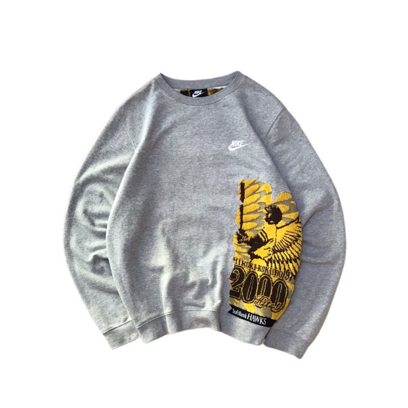 Nike Sweater Reworked Softbank hawks Small logo