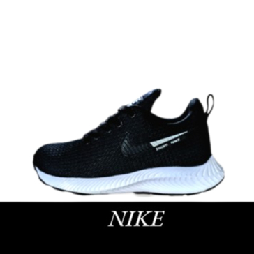 Sepatu Sekolah Sneakers Nike Anak Perempuan dan Laki Laki SD SMP SMA Warna Hitam Polos Pria Wanita