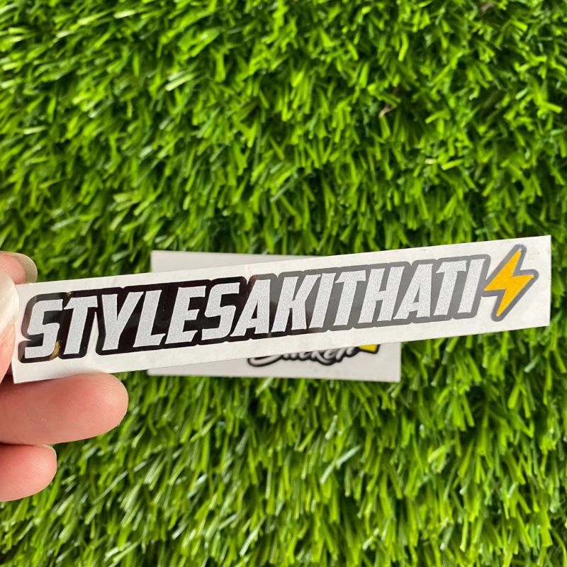Stiker Style Sakit Hati Sticker cutting motor