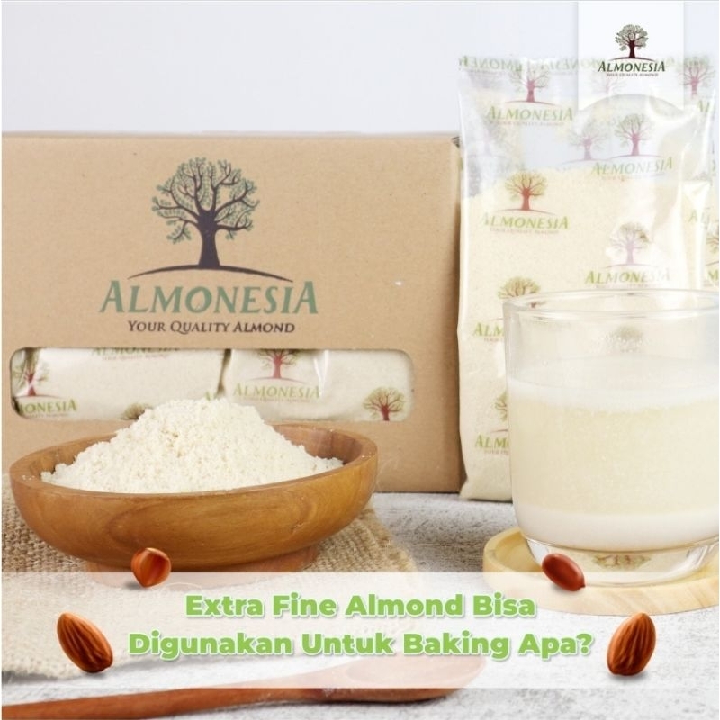 

ALMONESIA | TEPUNG ALMOND - 1 KG | GLUTEN FREE Almond Ground Flour