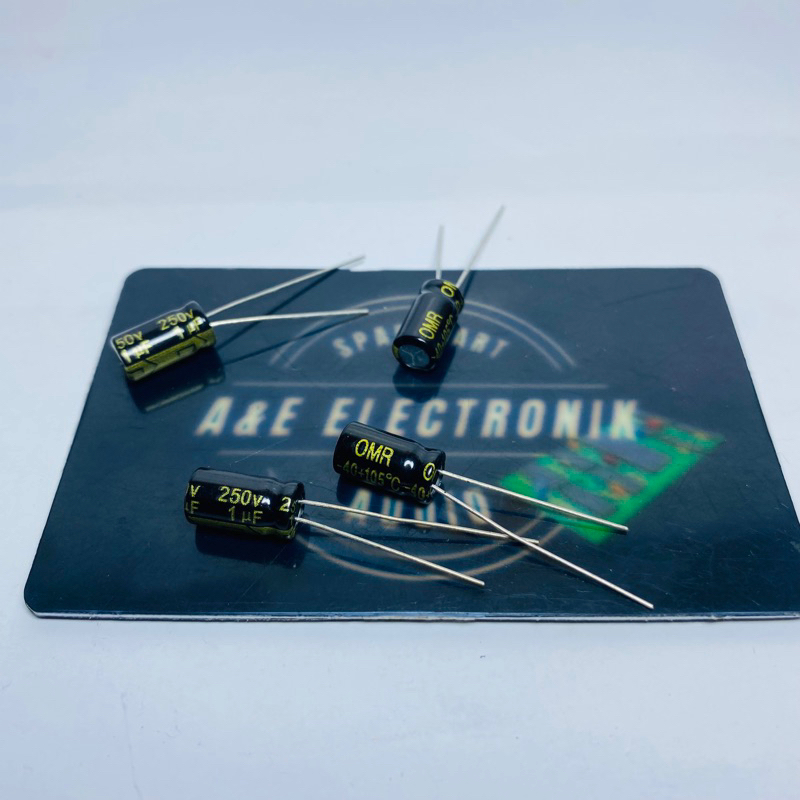 ( isi 10pcs ) Elko 1uf 250v / Elco 250v 1uf OMR