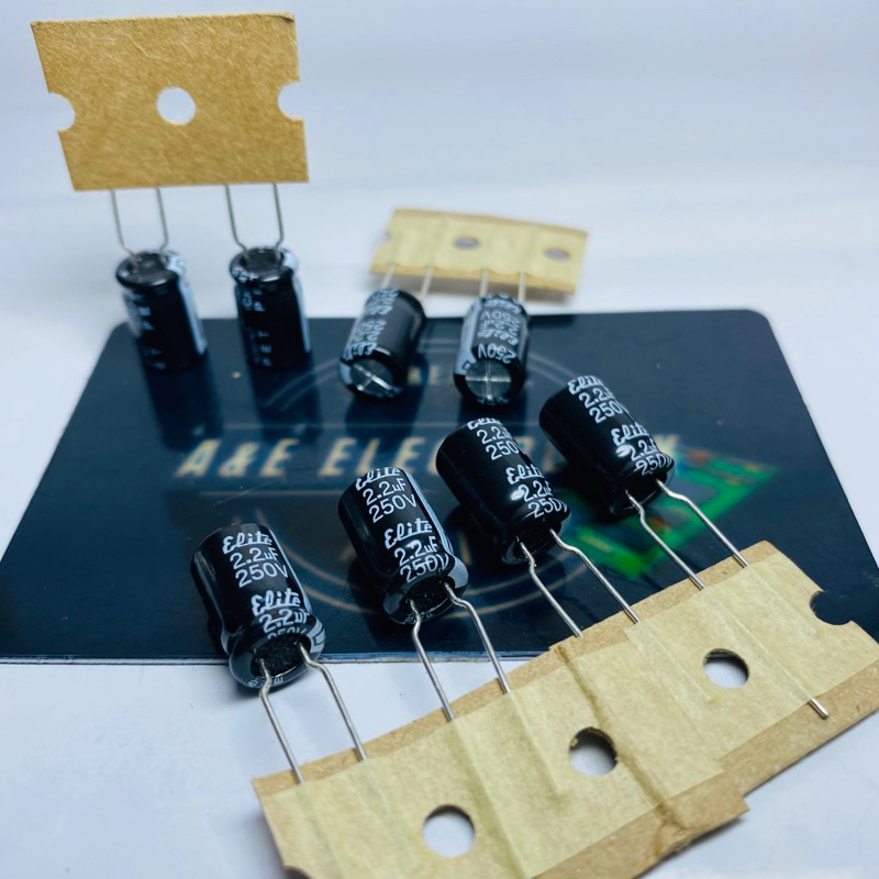Kapasitor Capacitor ELCO 2.2uf 250v / 2.2 uf 250 v / 2.2uf/250v Elko 2.2uF 250V roll
