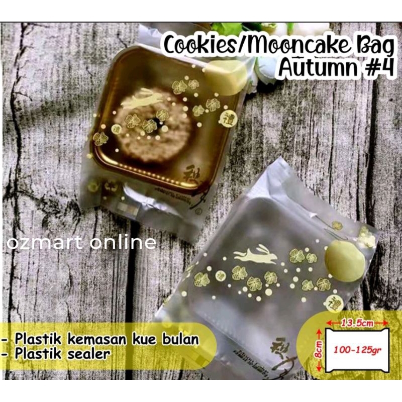 plastik mika mooncake 100gram-125gram perpack±100plastik
